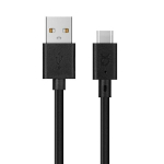 XQISIT Laadimis- ja snkroonimiskaabel USB A -USB C 3,0m must/must 31298