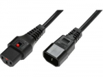 EFB Kaltgerteverl. C14 180-C13 180, IEC Lock, 3.0m, 3x1.00mm