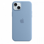 APPLE Silicone Case with MagSafe for iPhone 15 Plus, Winter Blue
