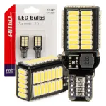 Amio LED-juhtmekuga LED-lambid CANBUS PRO sarv T15e W16W 54x4014 SMD Valge 12V/24V -03724