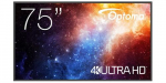 OPTOMA N3751K digitaalne nitusekran 190,5 cm (75) LED Wi-Fi 450 cd/m 4K Ultra HD Must Android 11 24/7