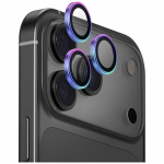 uniq Optix kaamera objektiivi klaasikaitse iPhone 17 Pro / iPhone 17 Pro Max jaoks opal-rakendajaga alumiiniumist