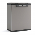 Waste sorting system Split Basic 110L Recycling system 68x39x85cm dark grey|black