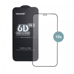 6D Pro Veason Glass (SET 10in1) - for Iphone 7 / 8 / SE 2020 / SE 2022 black