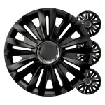 Versaco Autode rattekapslite komplekt 4tk Royal must 14" VRKLAS KARM(Note: In Estonian, "rattakapsel" is the standard term for hubcap. "Vrklas karm" is a literal translation of "color box", but in