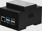 Joy-iT Raspberry Pi 5 (RPI5) korpus, DIN-kilele paigaldatav, must JOY-IT