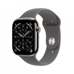 APPLE Watch Series 11 GPS + Mobiilside 46mm Loomulikust Titaanist Korpus Kivi-halli Spordirihmaga - M/L
