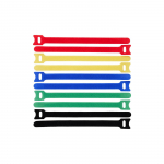 ProXtend Hook and Loop 20cm x 12mm Multi 10pcs