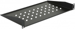 Lanview 1U 19"" D=250mm RACK MOUNT SHELF BLACK