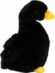 LEAN Toys Plush Goose Mascot Black Cuddly Plush Duck 40 cm
