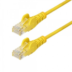 StarTech.com 2m kollane kitsel CAT6 Ethernet-kaabel, snagless, 100W PoE, UTP, LSZH, 28AWG puhas paljaskivistamine, kitsel RJ45 viepatchkaabel koos koormusleppega, individuaalselt testitud