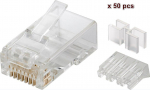 MicroConnect Modular Plug CAT5e Plug 8P8C Unshielded, 50pcs in one bag