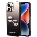 Karl Lagerfeld KLHCP14LTGKCK iPhone 14 Pro 6,1" kvakott tarna/must gradient Ikonik Karl AND Choupette