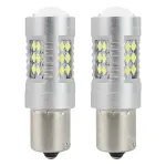 Amio LED CANBUS 3030 24SMD 1156 BA15S P21W Valge 12V/24V