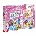 Clementoni SuperKit, Disney printsess, puzzle, tdrukutele, 4+ aastat, 2 x 30 + 48 + 28 tk