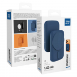 MagSafe-iga hilduv akupank Blue Star Slim DG-P8 15W 5000 mAh tumasinine