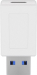 MicroConnect USB3.0 A - USB-C M-F, White Adapter,