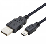 TB uSB-kaabel, Mini USB, 1,8 m, must