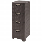 Chest of drawers Style 33x38x79cm dark brown