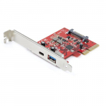 StarTech.com 2-Port 10Gbps USB-A AND USB-C PCIe Card - USB 3.1 Gen 2 PCI Express Type C/A Host Controller Card Adapter - USB 3.2 Gen 2x1 PCIe Expansion Add-On Card - Windows, macOS, Linux