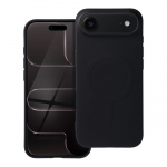 SILIKONIST MAGNETKAANE (suur auk) mbris IPHONE 17 Air musta vrvi jaoks, hildub MagSafe'iga