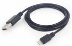 Gembird USB kabel, meesmrk - Apple Lightning, meesmrk, 2 meetrit, must