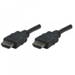 Manhattan HDMI kaabel, 1080p@60Hz (kiirkaabel), 7,5m, isas-isase, must, tielikult varjestatud, kullatud kontaktid, eluaegne garantii, polkott