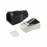 Logilink 100 tk CAT.6 varjatud musta pistikupesa