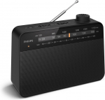 PHILIPS TAR2509/10 Portable FM/AM Radio, Black