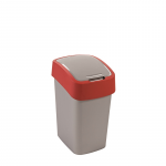 Waste bucket Flip Bin 25L silver|red