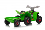 Lean Cars XMX630T Green Battery Quad Bike With Trailer