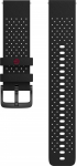 Polar silikoonrihm 22 mm, must/hall, S-L (910108907)