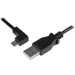 StarTech.com Micro-USB laadimis- ja synkronimisjuhe M/M - vasak nurk Micro-USB - 24 AWG - 2 m (6 ft.)