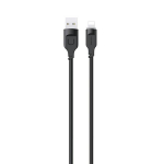 USAMS Kabel lightning 2,4A 1,2m Kiirlaadimine Lithe seeria tarny/must SJ565USB01(US-SJ565)