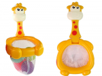 LEAN Toys Bath Toy Mini Basketball Giraffe Rubber Balls