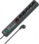 Brennenstuhl Secure-Tec vooluadapter 6 pistikuga pikendusjuhtme lijnniteskaitsmega, 3 m (1159490966)