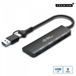 MicroConnect Premium 4-port USB hub 2x USB-A and 2x USB-C