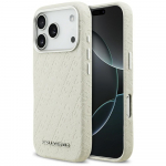 Karl Lagerfeld Etui FW Stamped Karl MagSafe do iPhone 17 Pro beowy