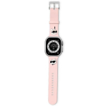 Karl Lagerfeld Pasek KLAWMSLKCNP Apple Watch 38/40/41mm rowy/roosa rihm 3D Kautuk Karl AND Choupette Heads