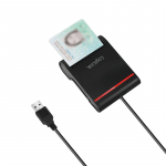 Logilink CR0047 USB 2.0 Smart ID Card Reader, Black