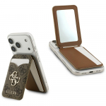GUESS Portfell peegliga 4G Stand AND Mirror Magsafe pruun