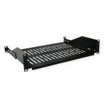 Value 19""-Fixed Shelf, 485 x 350mm, 2UH, max. 25kg, black
