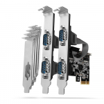 AXAGON NETIKAARD PCIE 250KBPS 4PORT/SP AND LP PCEA-S4N