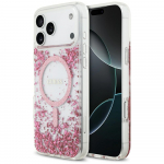 GUESS Etui Resin Phja Sde MagSafe iPhone'i 17 Pro Max roosa