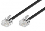 MicroConnect ModularCable RJ11 6P/4C 6m Black