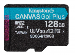 KINGSTON Mlukaart microSD 128GB Canvas Go! Plus 200MB/s A2 U3 V30