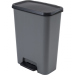 Compatta Duo 23+23L dark grey|black Pedal bin
