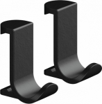 Towel hook Hansgrohe WallStoris, 27914670, black matte, 2 pcs
