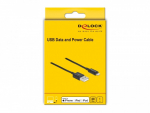 Delock USB andmekabel ja laadimiskaabel iPhone, iPad, iPod must 1 m
