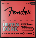 Fender Ultracore Bullets 4250R kitarani keelid, nikkelity teras, Bullet-peheader .010-.046, 3-pak (073-3250-606)